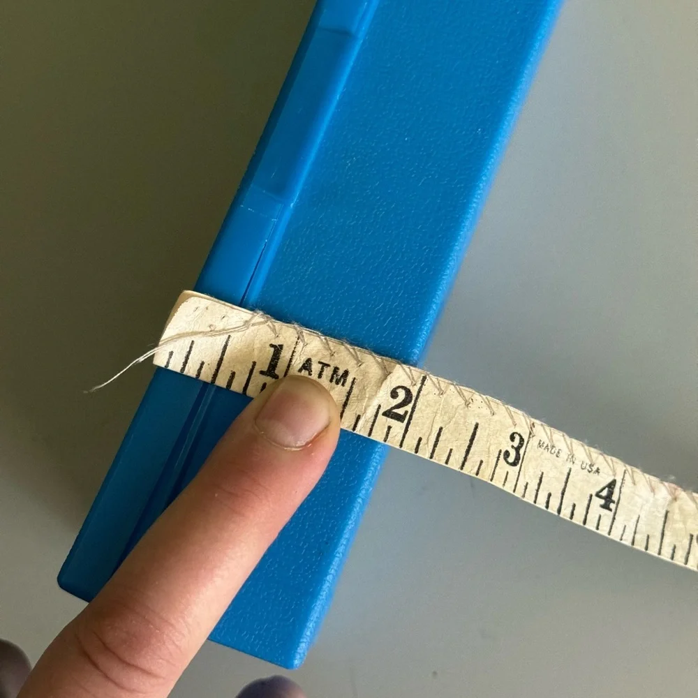 Vintage 1982 Kelloggs Rice Krispies Blue Pencil Case Box Snap Crackle Pop